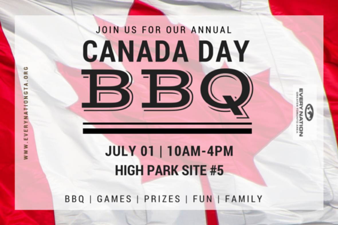 event_Canada Day BBQ Invite - Every Nation GTA | Church Toronto