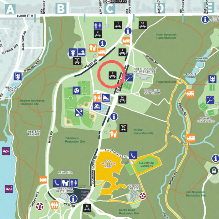 High Park site 5 map - Every Nation GTA | Church Toronto